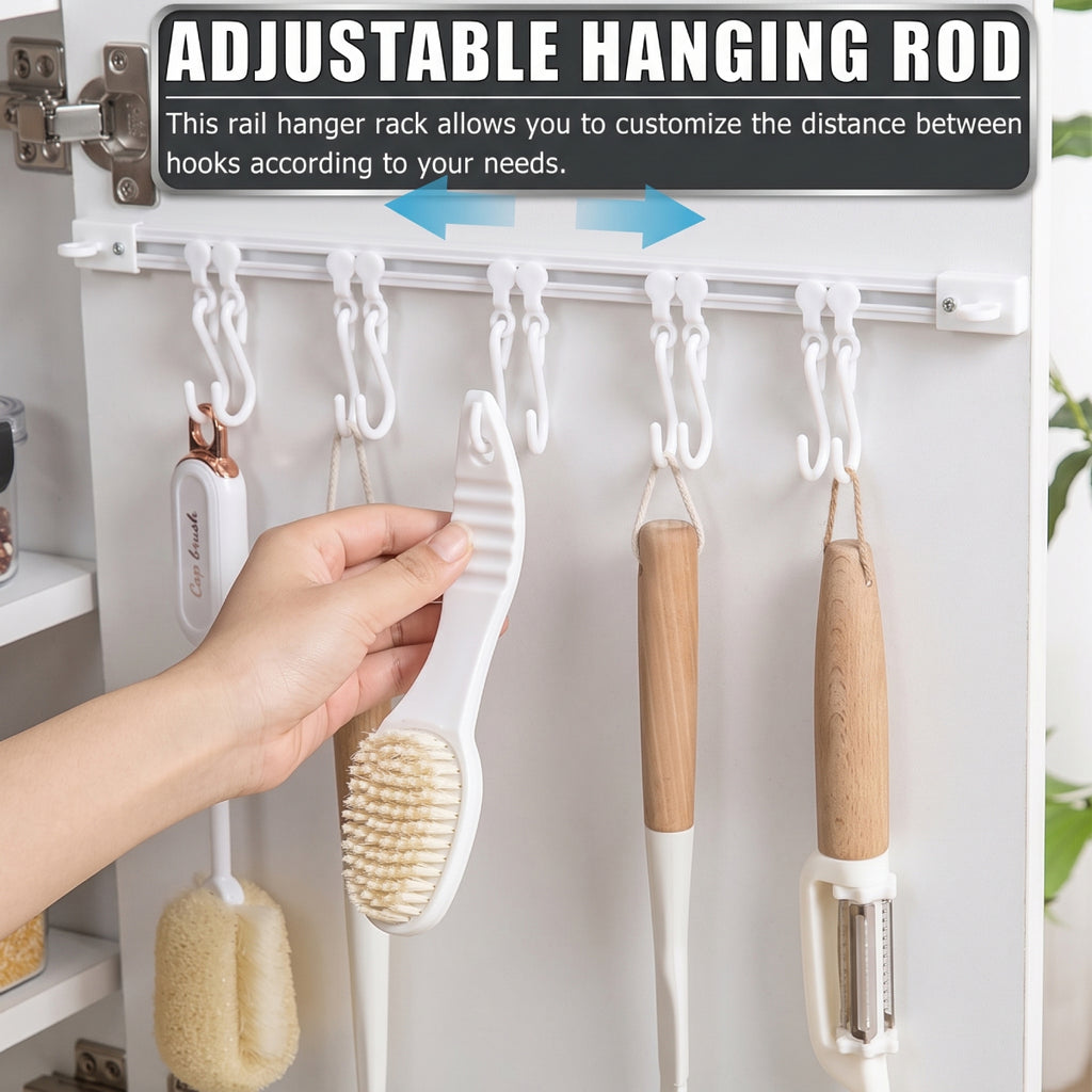 Multifunctional Slide Rail Hook Rack Set