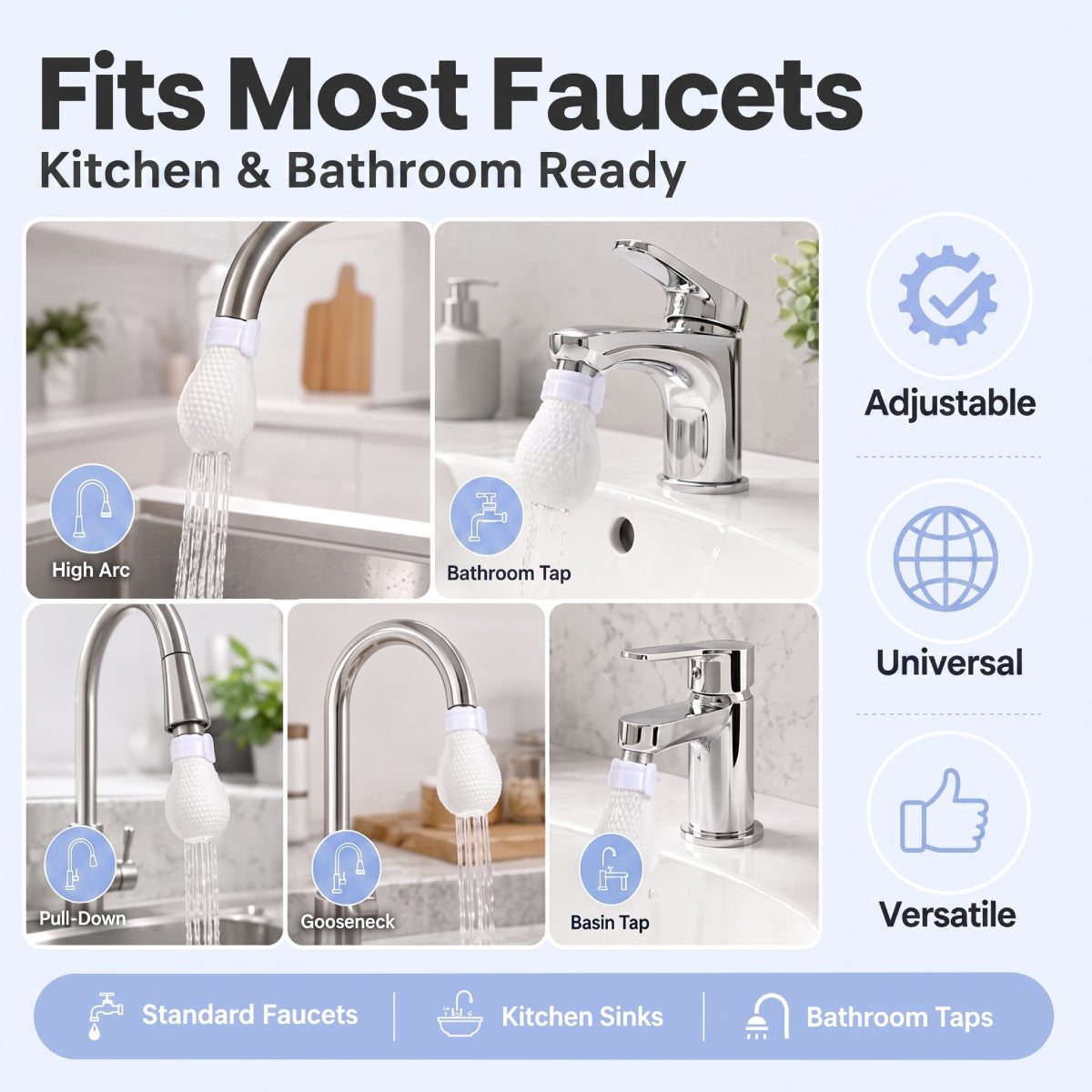 50PCS Faucet Filter Cotton