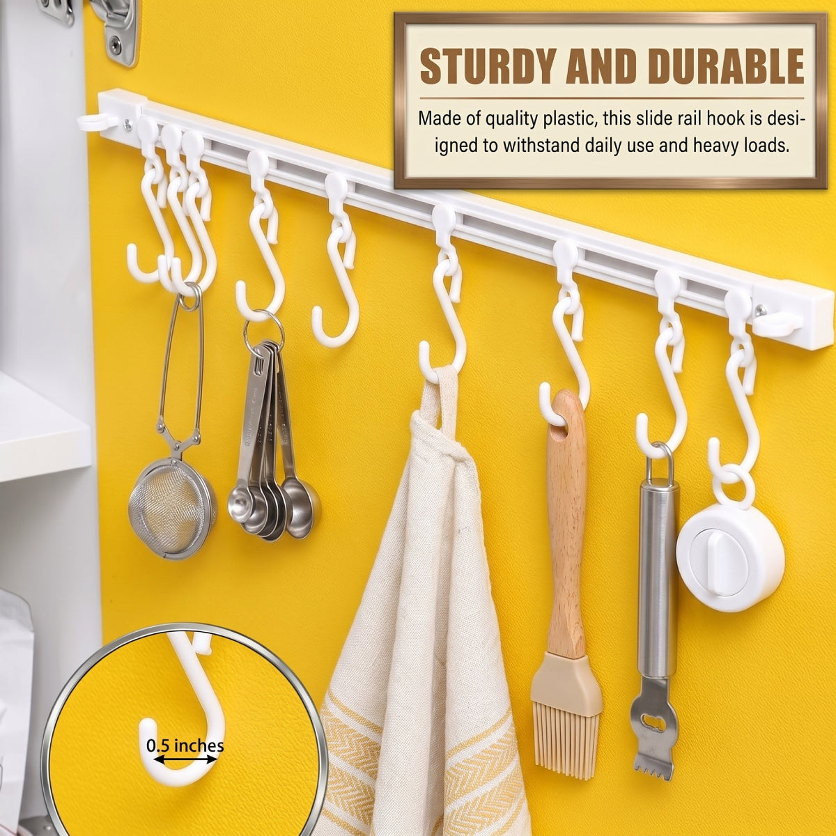 Multifunctional Slide Rail Hook Rack Set