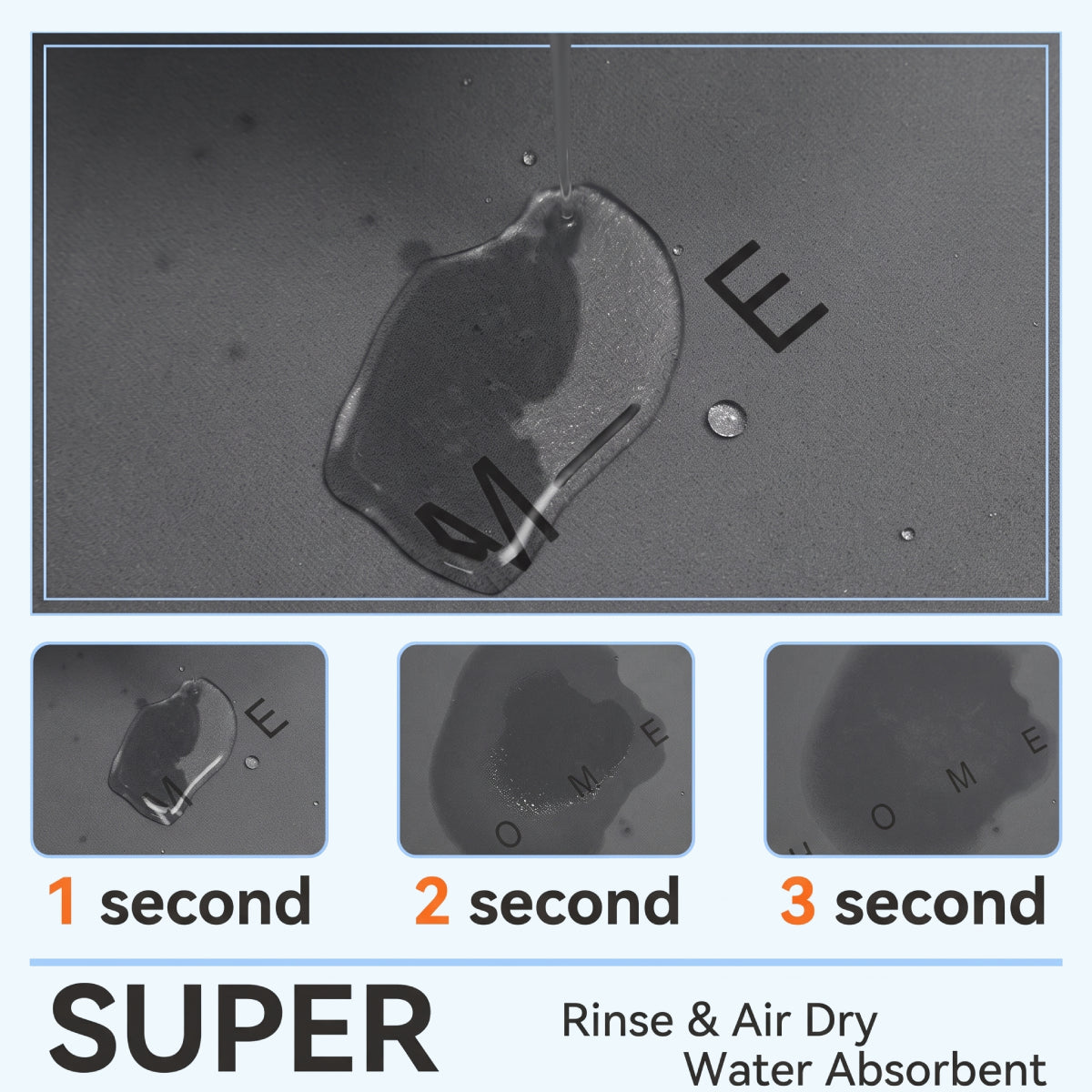 3-Piece Non-Slip Bathroom Rug Set