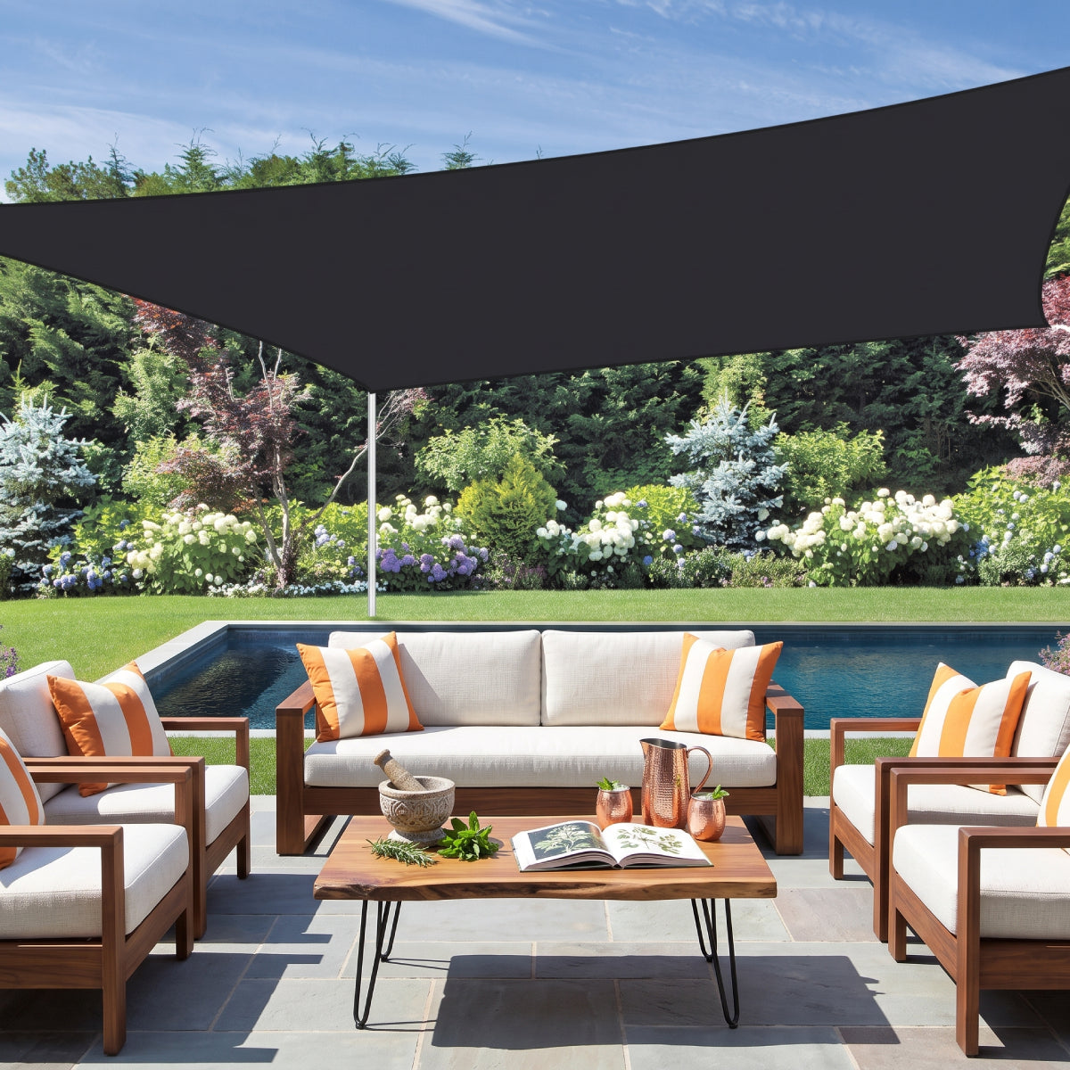 UV-Resistant Shade Net with Reinforced Rivets