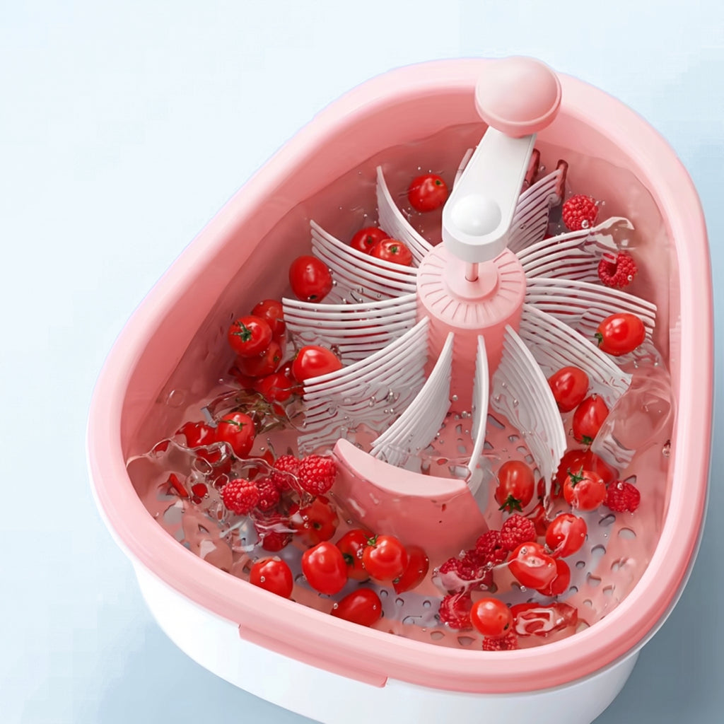 Self-Draining Fruit & Vegetable Wash Basket