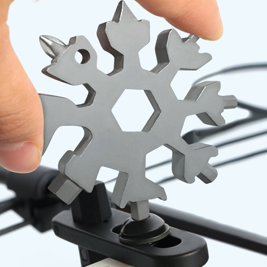 19-in-1 Stainless Steel Snowflake Multi-Tool