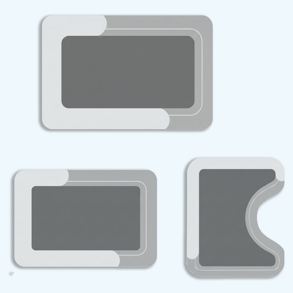 3-Piece Non-Slip Bathroom Rug Set
