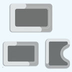 3-Piece Non-Slip Bathroom Rug Set