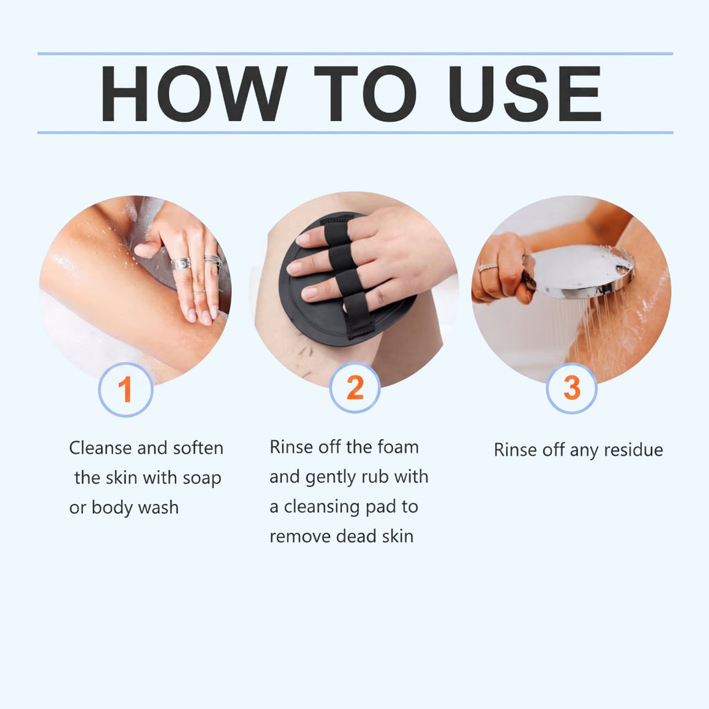 4PCS Exfoliating Body Scrubber Set