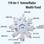 19-in-1 Stainless Steel Snowflake Multi-Tool