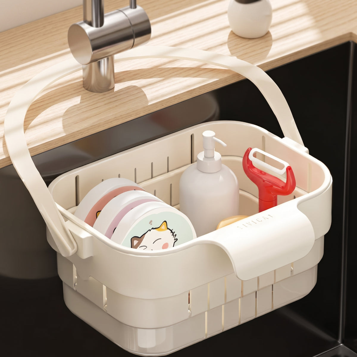 Foldable Kitchen Sink Drain Basket