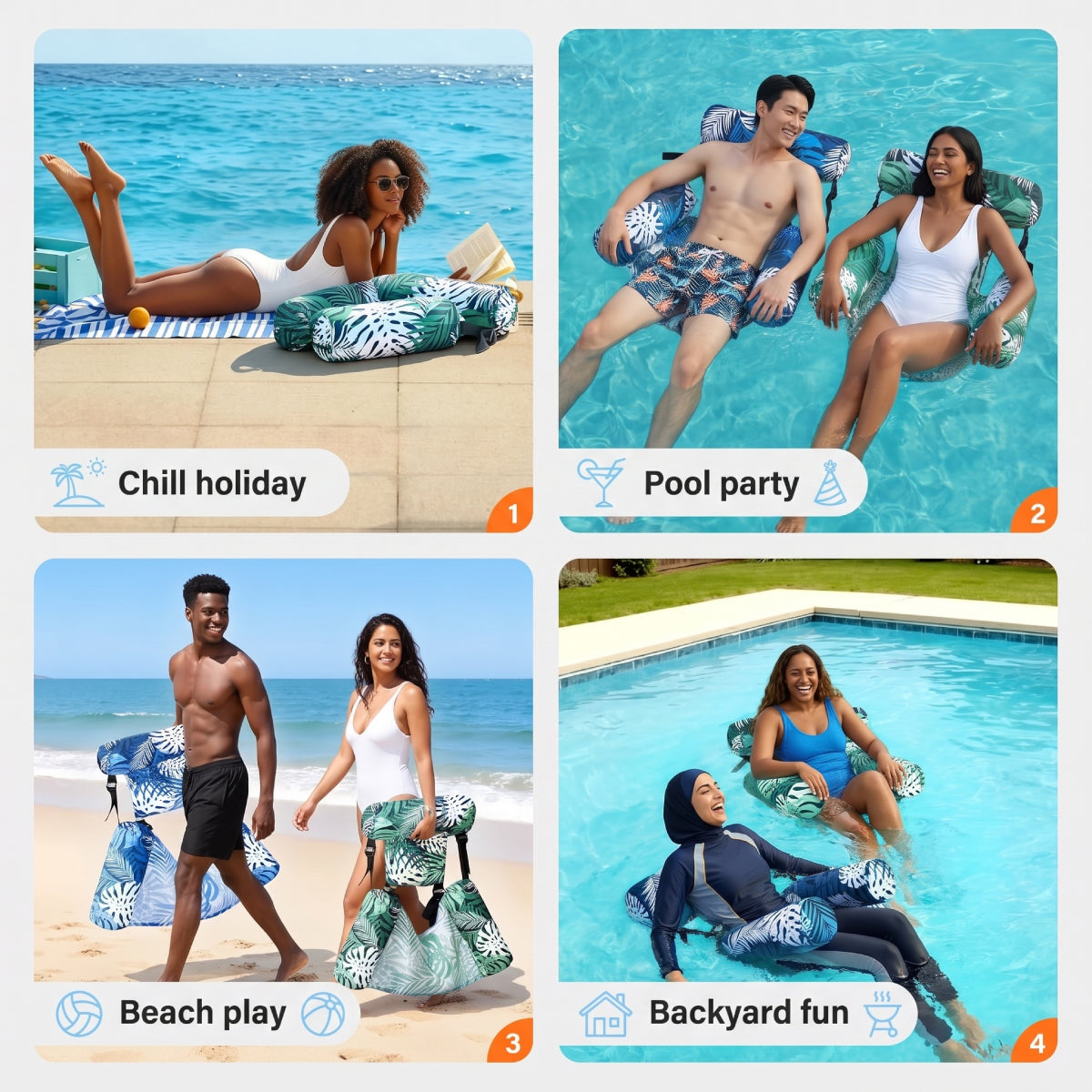 Inflatable Pool Float Chairs