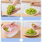 Self-Draining Fruit & Vegetable Wash Basket