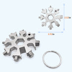 19-in-1 Stainless Steel Snowflake Multi-Tool