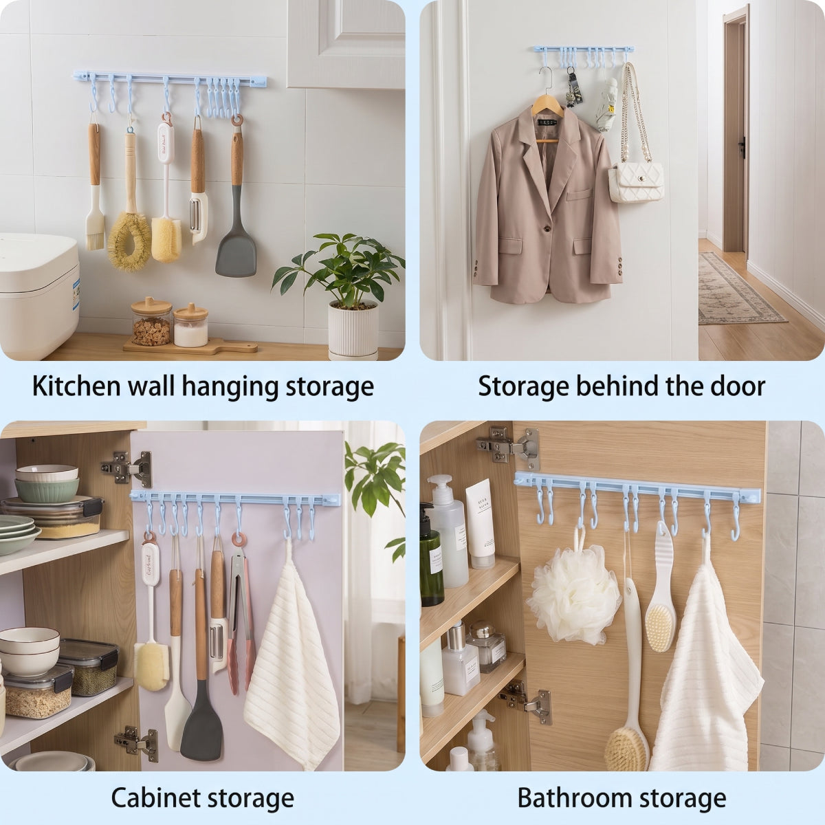 Multifunctional Slide Rail Hook Rack Set