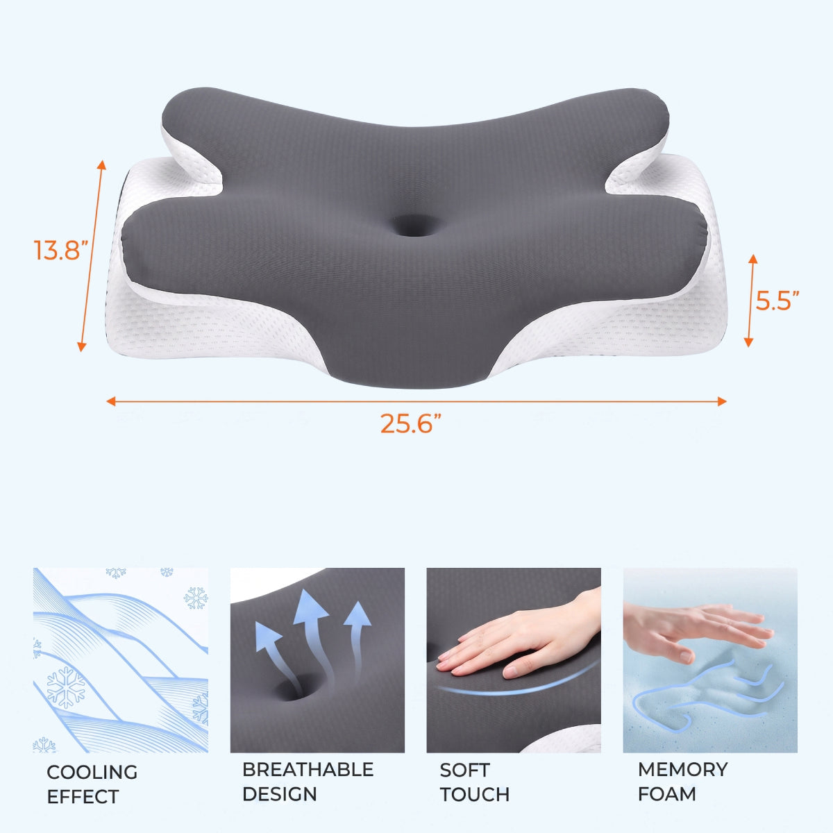 Cooling Memory Foam Neck Pillow
