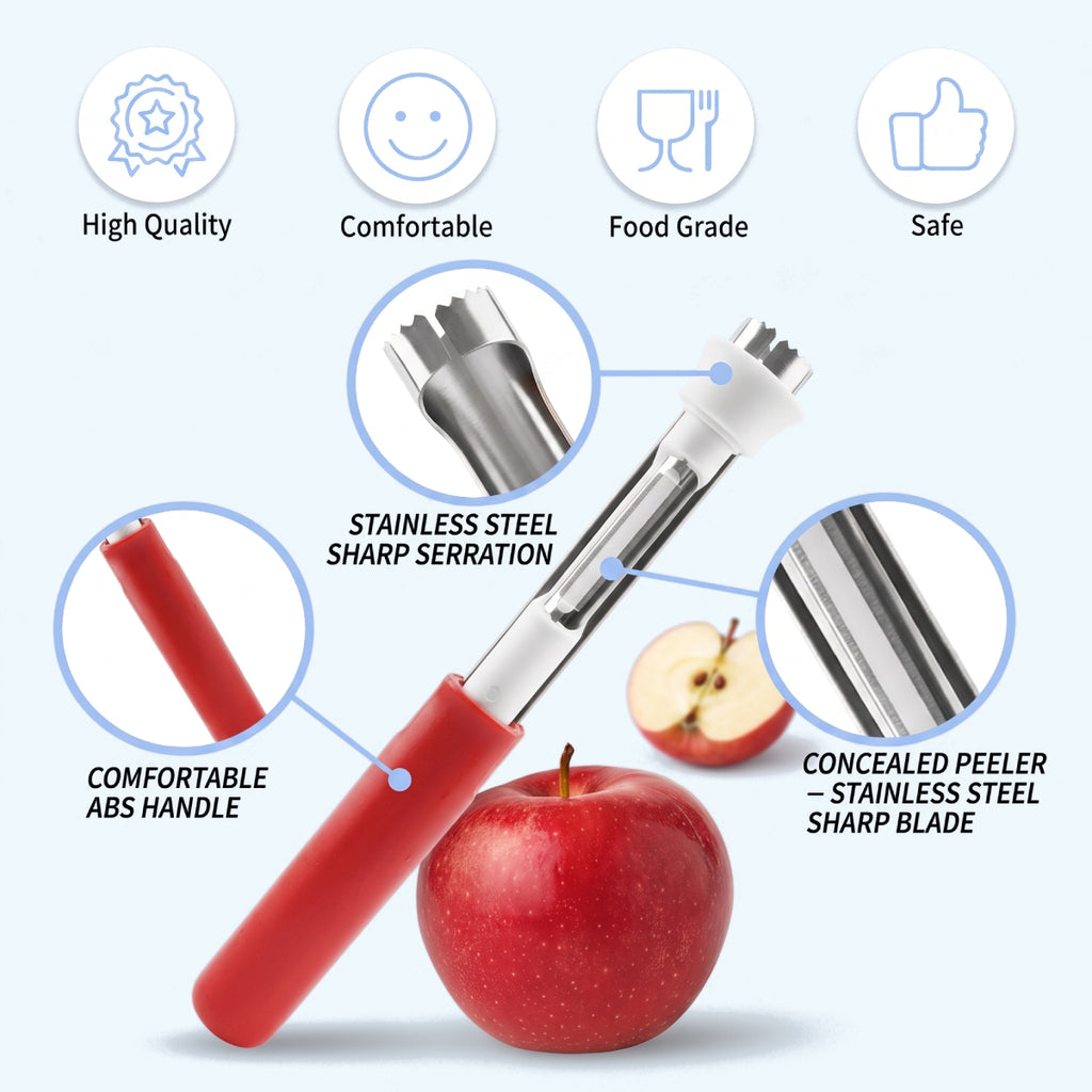 2-in-1 Apple Corer & Peeler