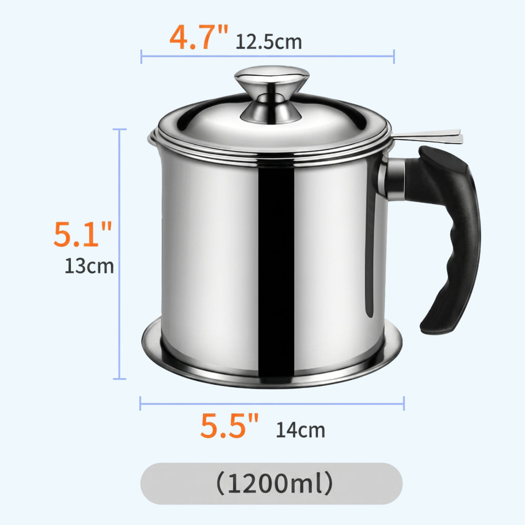 Stainless Steel Oil Dispenser with Filter