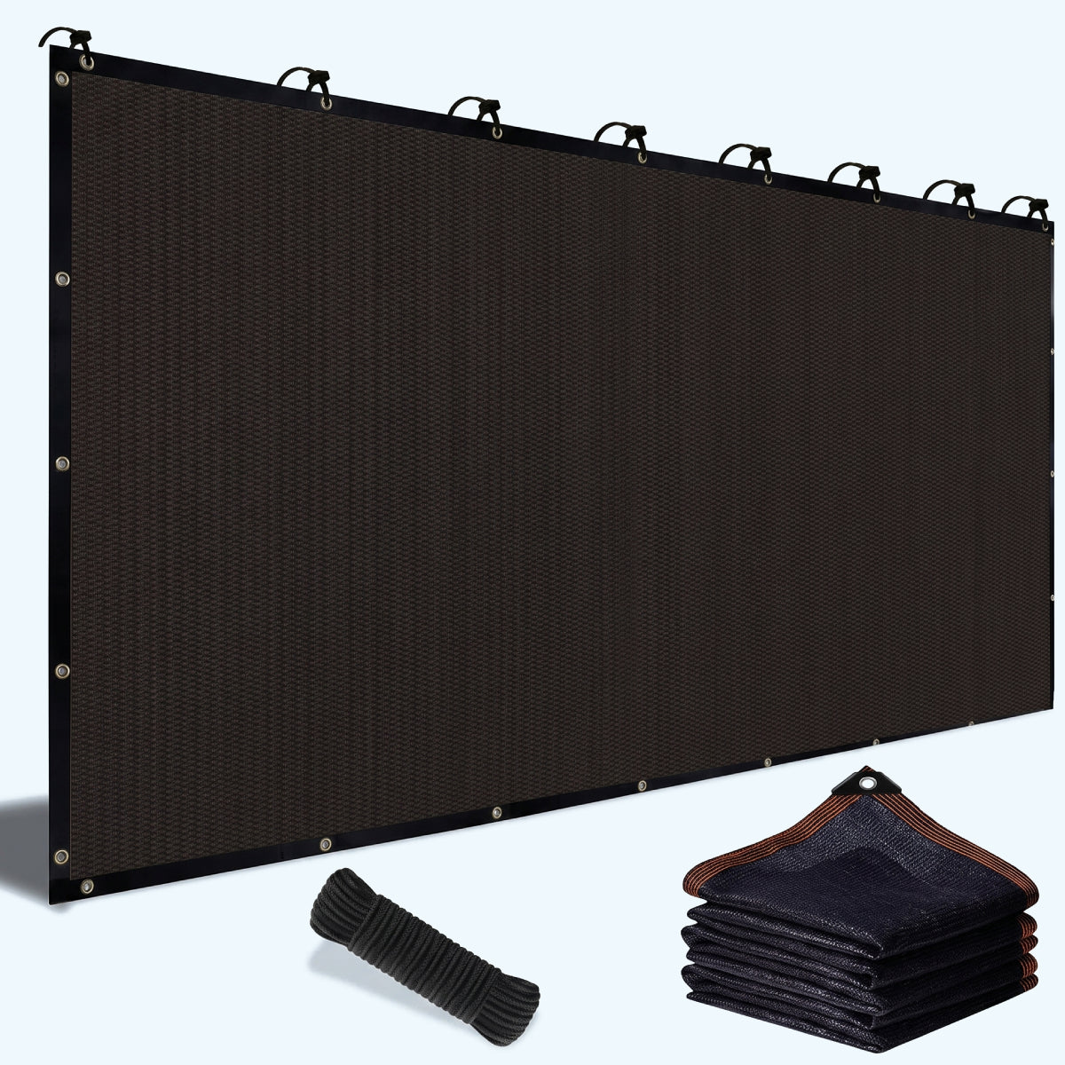 UV-Resistant Shade Net with Reinforced Rivets