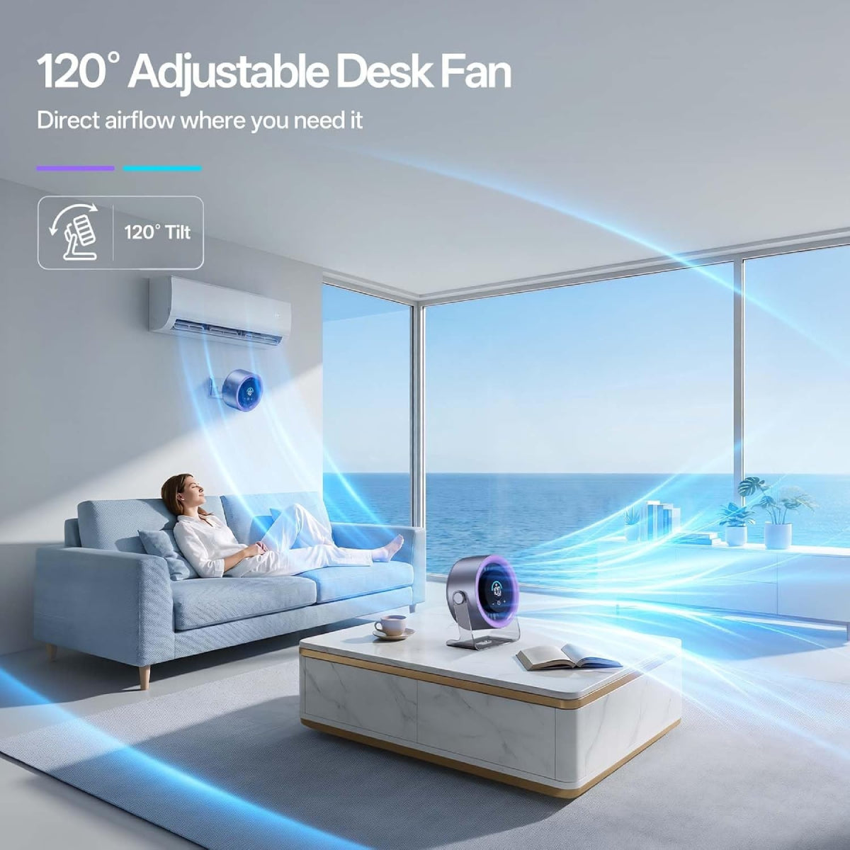 Vention Wireless Desktop Air Circulation Fan