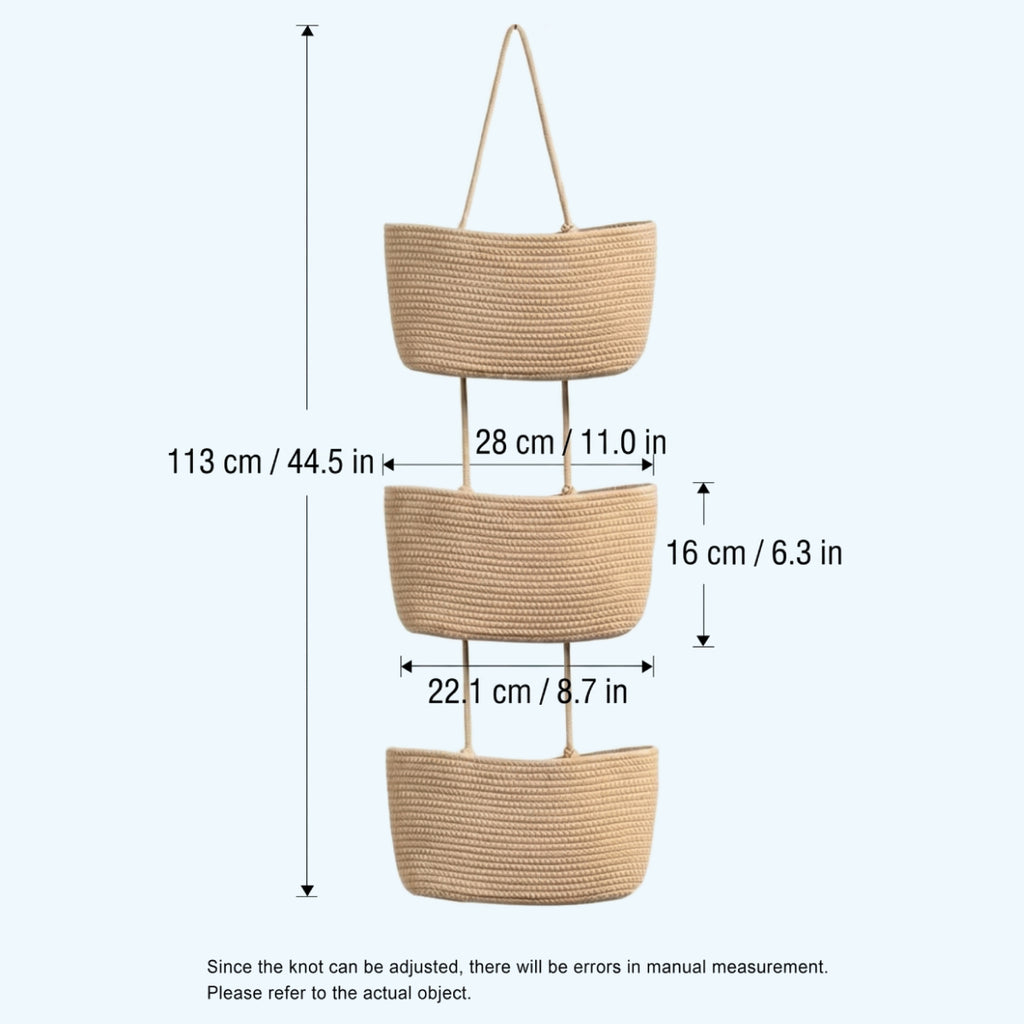 3-Tier Wall Hanging Storage Basket