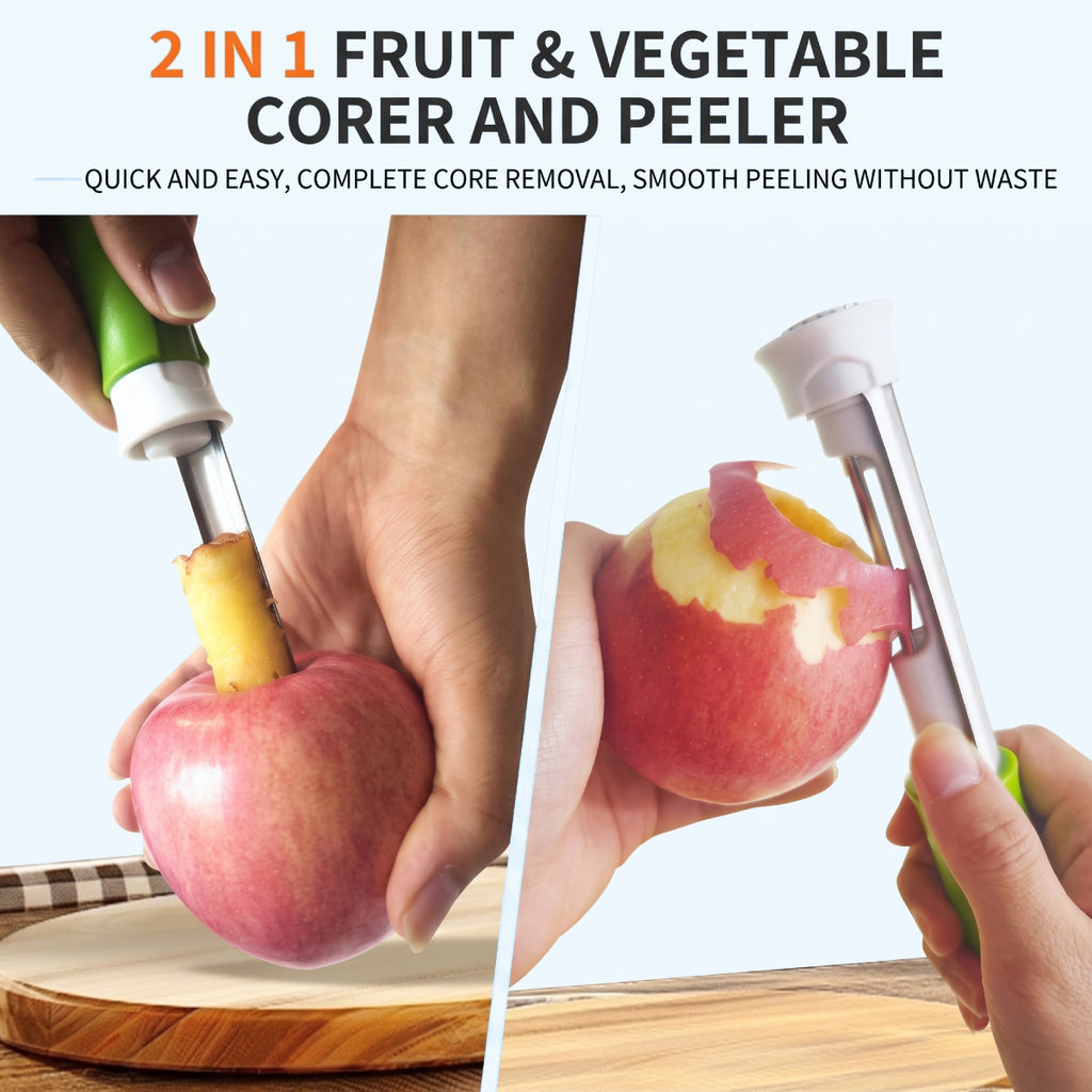2-in-1 Apple Corer & Peeler