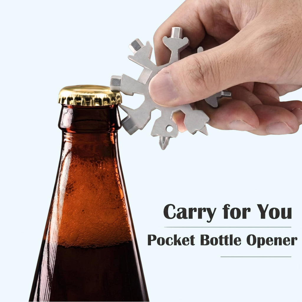 19-in-1 Stainless Steel Snowflake Multi-Tool