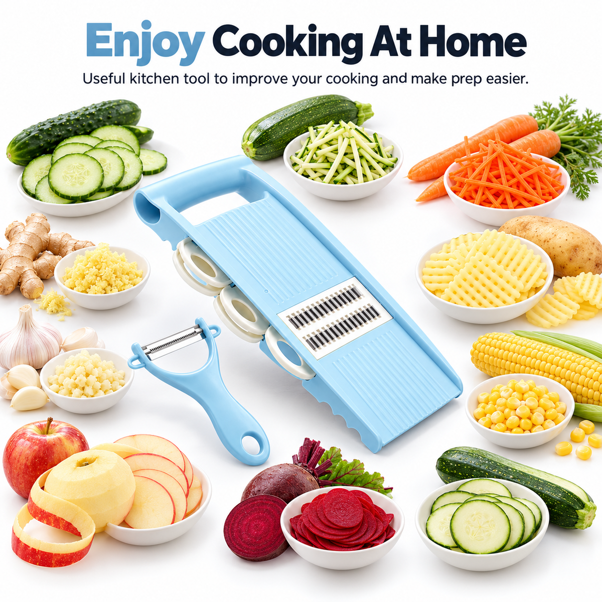 5-in-1 Handheld Mandoline Slicer
