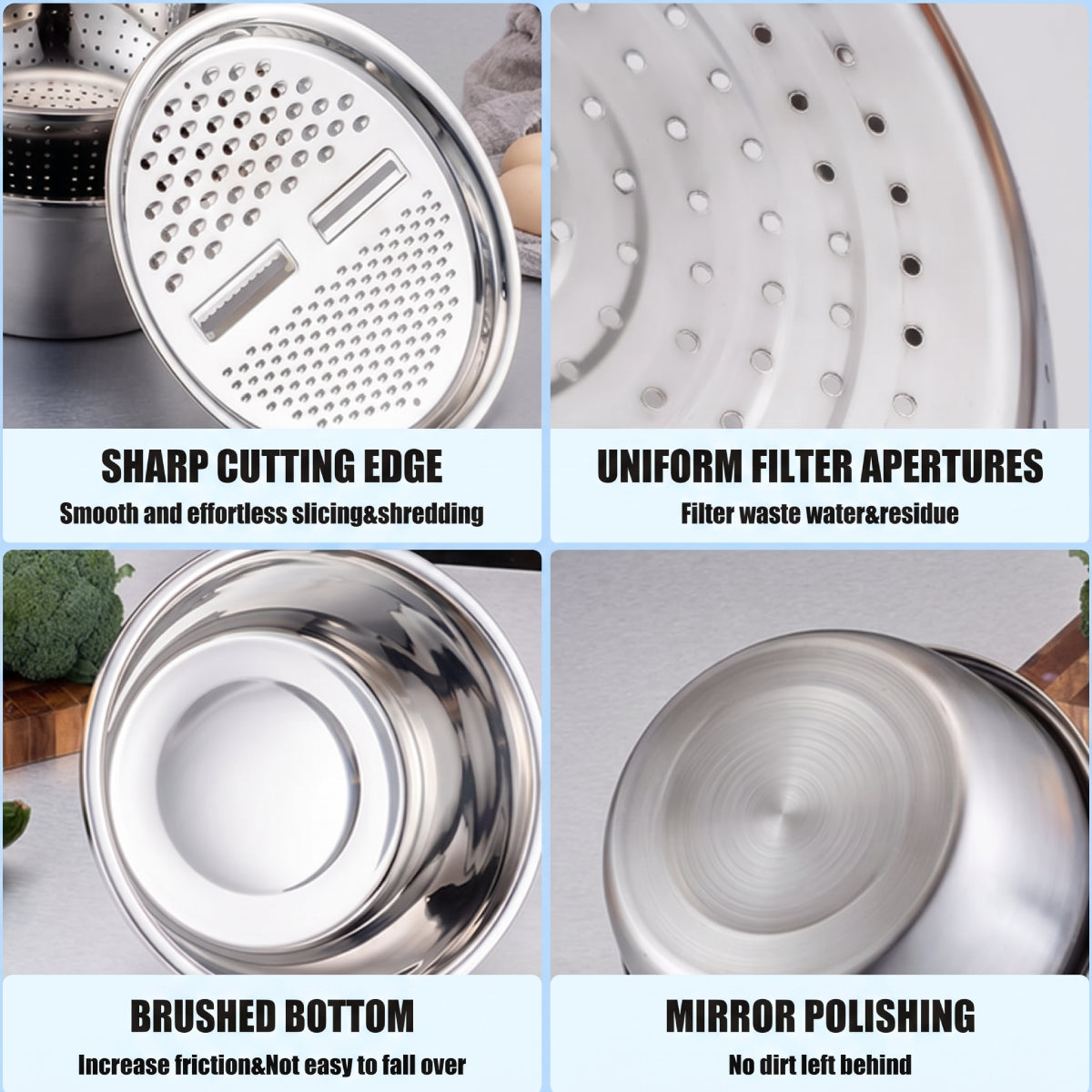3-in-1 Multifunctional Strainer Set