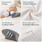 Ergonomic Memory Foam Neck Support Pillow