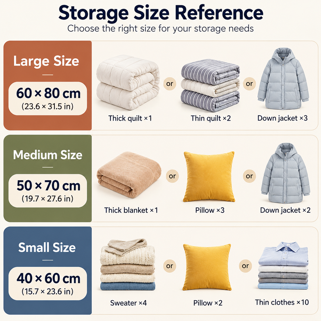 Travel Vacuum Storage Bags – 15 Pack