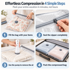 Travel Vacuum Storage Bags – 15 Pack