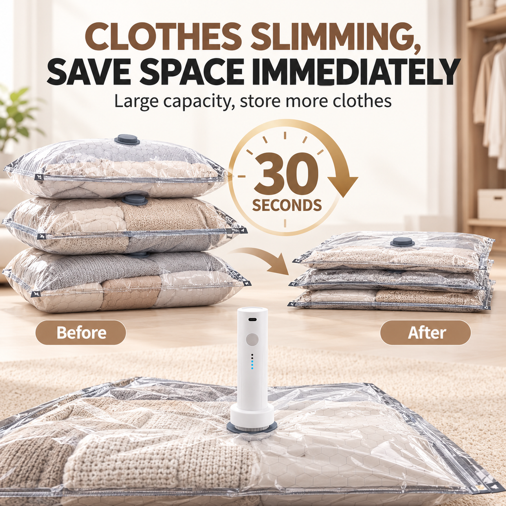 Travel Vacuum Storage Bags – 15 Pack