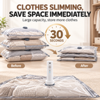 Travel Vacuum Storage Bags – 15 Pack