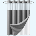 No-Hook Waffle Shower Curtain