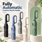 Automatic Folding Umbrella with Carabiner Handle