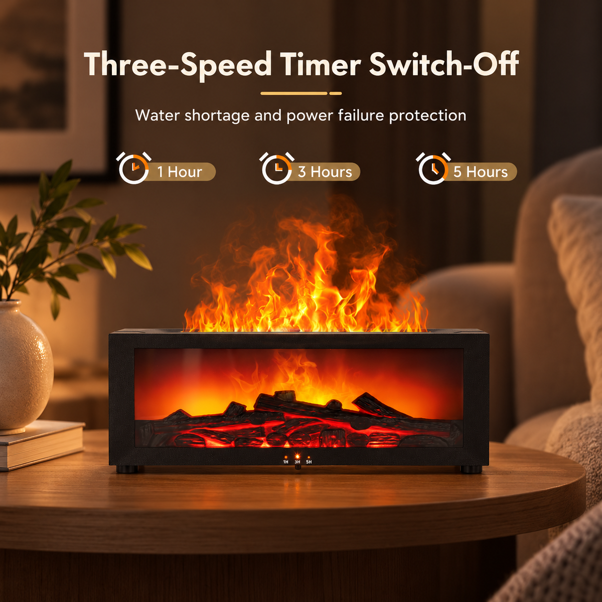 Fireplace Flame Essential Oil Diffuser
