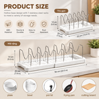Expandable Pot Lid & Pan Organizer Rack