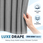 No-Hook Waffle Shower Curtain