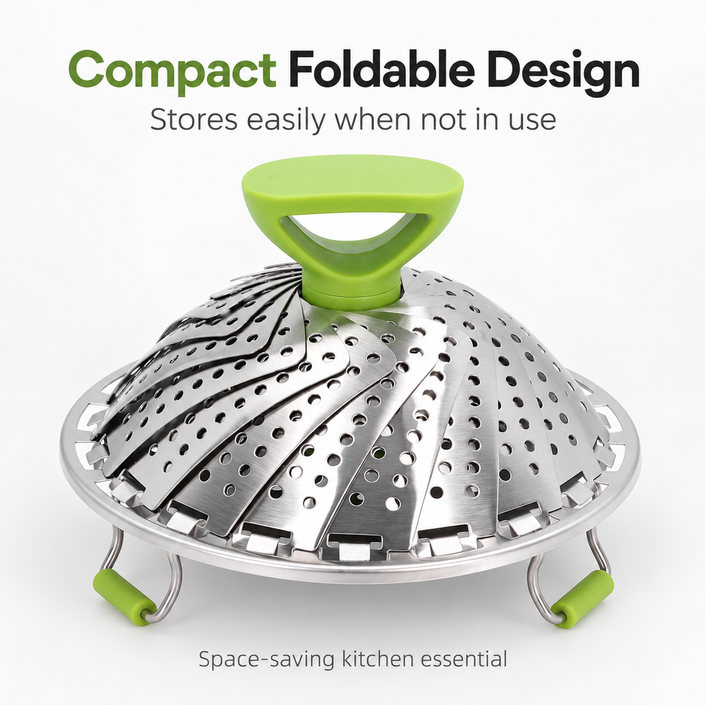 Expandable Stainless Steel Steamer Basket