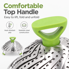 Expandable Stainless Steel Steamer Basket