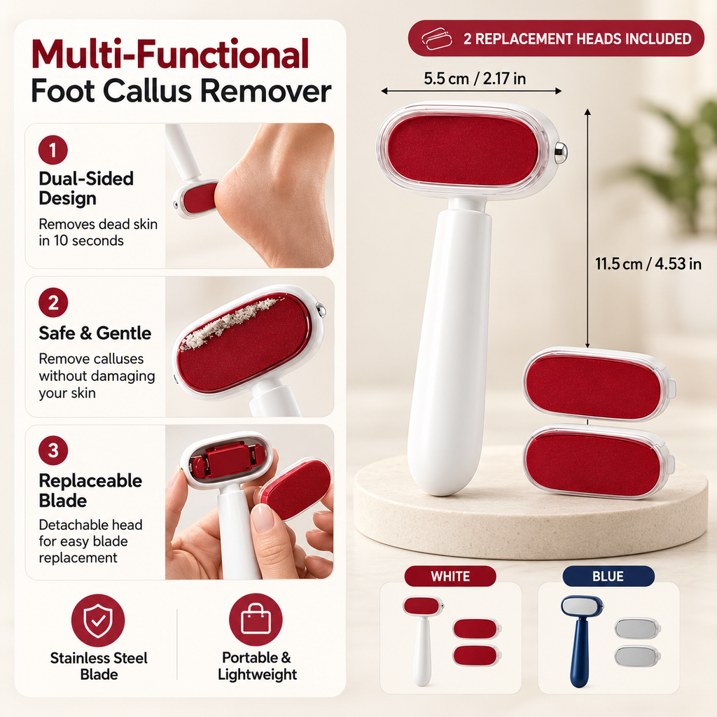 2-in-1 Foot Callus Remover & File