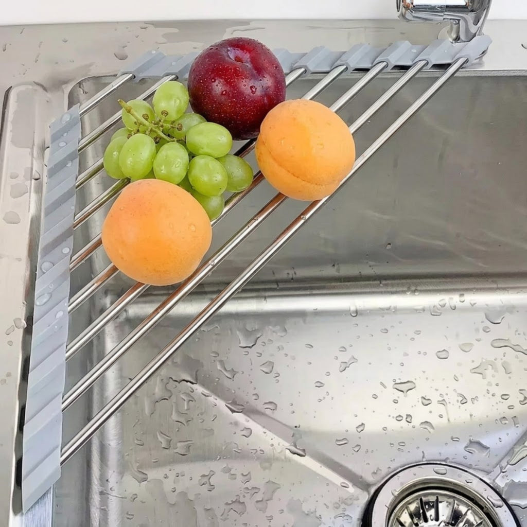Triangle Roll-Up Dish Drying Rack