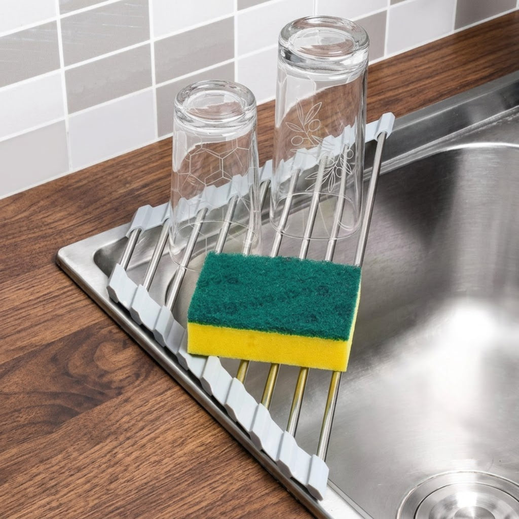 Triangle Roll-Up Dish Drying Rack