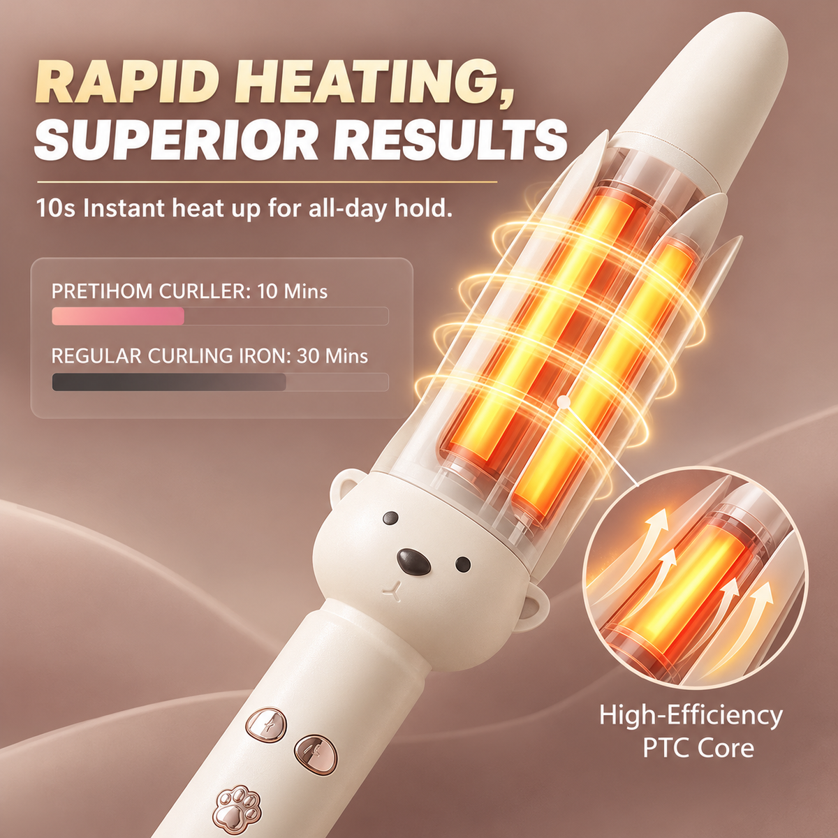 Automatic Rotating Hair Curler