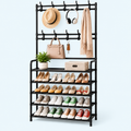 3-in-1 Entryway Coat & Shoe Rack