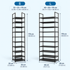10-Tier Shoe Rack Organizer
