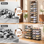 10-Tier Shoe Rack Organizer