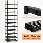 10-Tier Shoe Rack Organizer