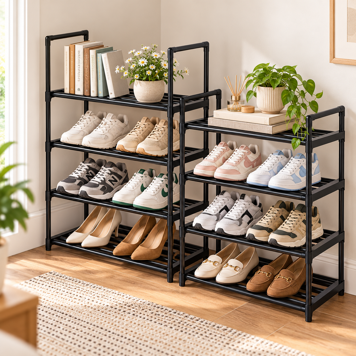 10-Tier Shoe Rack Organizer