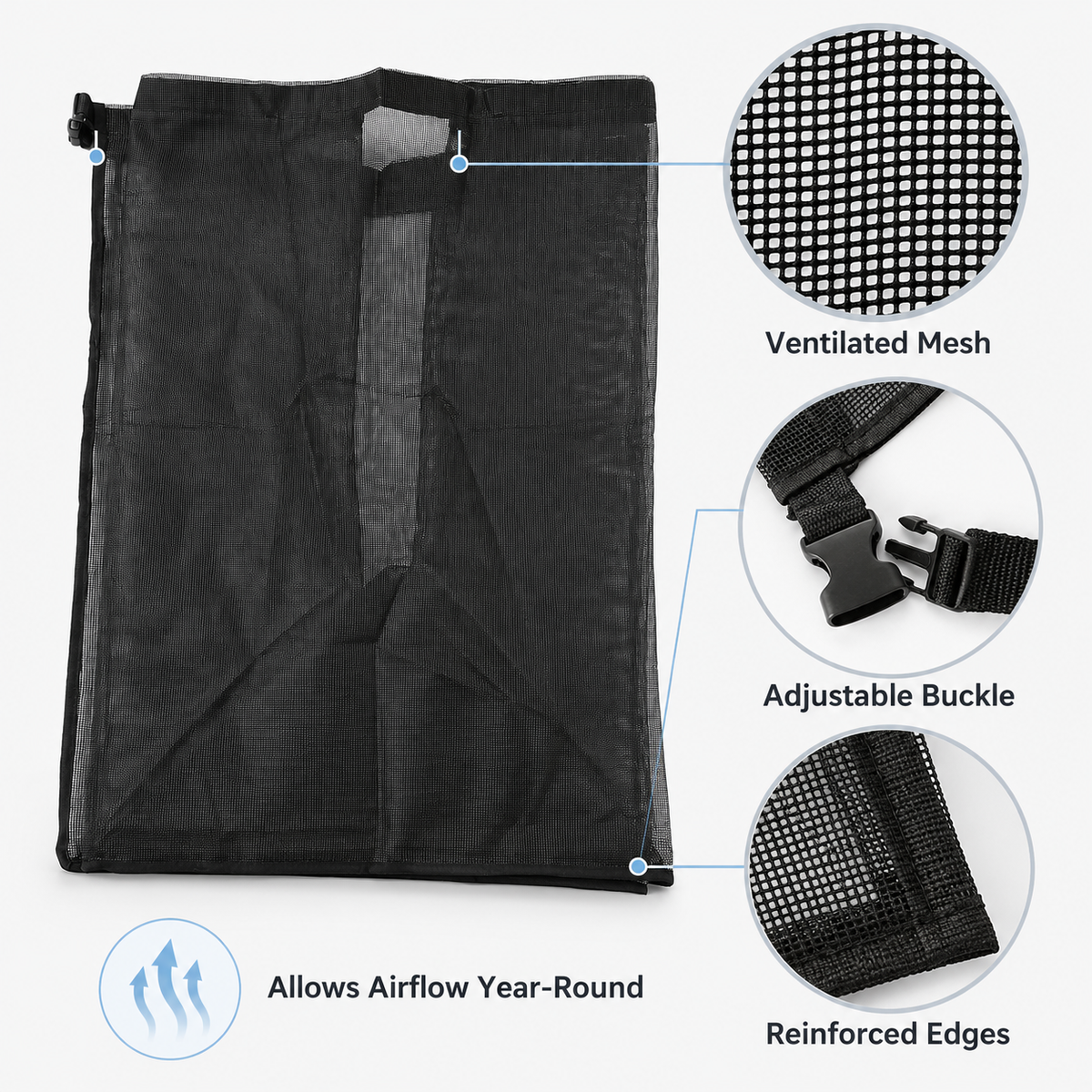 Breathable Outdoor AC Unit Mesh Cover