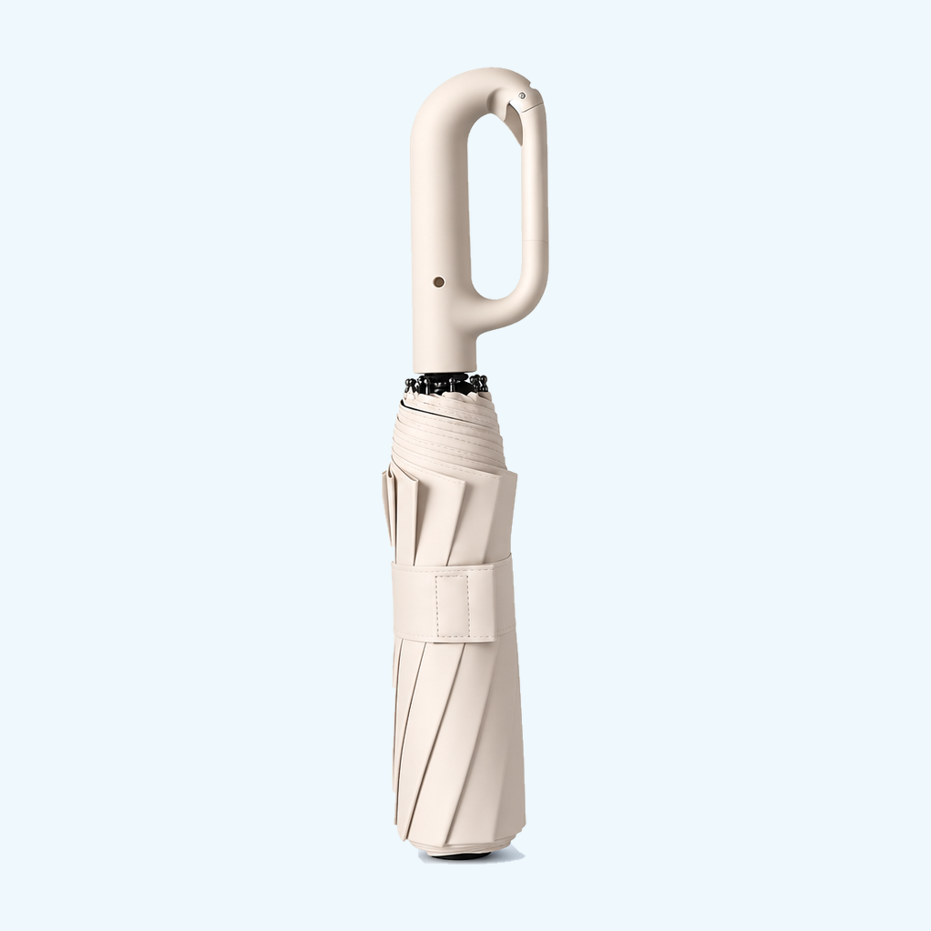 Automatic Folding Umbrella with Carabiner Handle