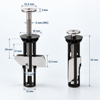 Heavy-Duty Toilet Seat Fastener Kit - 2 Pcs